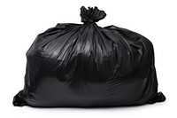Black garbage plastic bag white background recycling cleaning. AI generated Image by rawpixel.