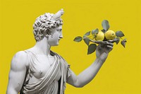 Lemon sculpture plant lemon. AI generated Image by rawpixel.