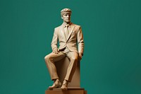 Suits sculpture figurine statue. AI generated Image by rawpixel.