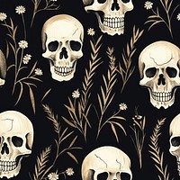 Skull pattern backgrounds creativity. AI generated Image by rawpixel.