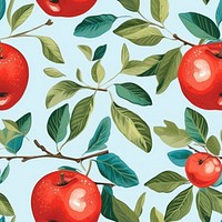 Apple pattern plant fruit. AI generated Image by rawpixel.