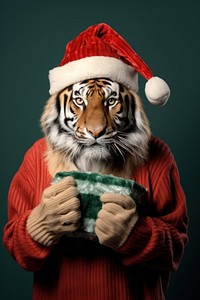 Tiger animal tiger christmas. 