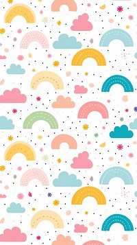 Rainbow pattern backgrounds confetti. AI generated Image by rawpixel.