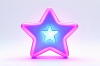 Star symbol neon illuminated. AI generated Image by rawpixel.