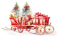 Christmas vehicle gift red. AI generated Image by rawpixel.