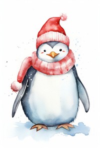 Penguin animal winter bird. AI generated Image by rawpixel.