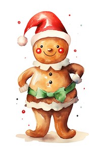 Christmas ginger man cookie figurine snowman anthropomorphic. AI generated Image by rawpixel.