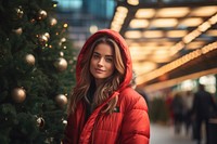 Jacket decoration christmas portrait. AI generated Image by rawpixel.