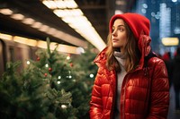 Jacket decoration christmas portrait. AI generated Image by rawpixel.