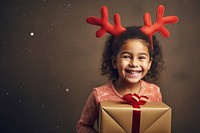 Smile christmas portrait child. AI generated Image by rawpixel.