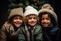Christmas portrait smiling holiday. AI generated Image by rawpixel.