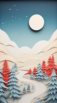 Christmas landscape christmas nature plant. AI generated Image by rawpixel.