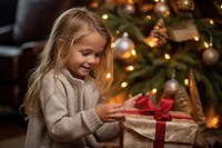 Christmas child tradition holiday. AI generated Image by rawpixel.