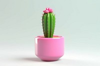 Cactus plant flower pink. AI generated Image by rawpixel.