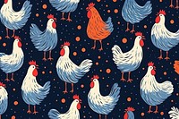 Chicken pattern poultry animal. 