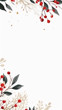 Horizontal Christmas pattern plant backgrounds. AI generated Image by rawpixel.