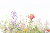 Pastel color flower outdoors blossom drawing. AI generated Image by rawpixel.