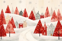 Cute winter holidays illustration christmas backgrounds snow. AI generated Image by rawpixel.