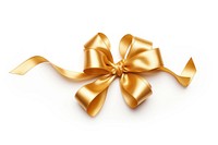Christmas ribbon gold white background. AI generated Image by rawpixel.