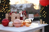 Outdoors decoration christmas party. AI generated Image by rawpixel.