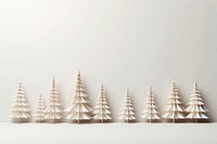 White paper Christmas trees 3d christmas christmas tree celebration. AI generated Image by rawpixel.