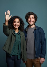 Couple portrait smile adult. AI generated Image by rawpixel.