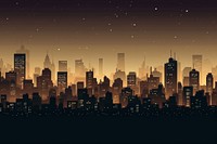 City nightlight landscape architecture metropolis cityscape. AI generated Image by rawpixel.
