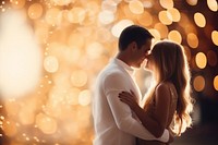 Kissing adult love gold. AI generated Image by rawpixel.