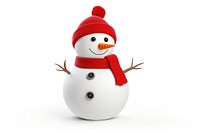 Cute snowman christmas winter white. AI generated Image by rawpixel.