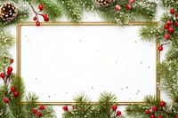 Green fir branches christmas frame plant. AI generated Image by rawpixel.