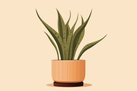 Sansevieria plant houseplant flowerpot. AI generated Image by rawpixel.