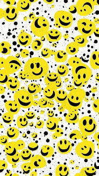 Smiley face backgrounds outdoors pattern. AI generated Image by rawpixel.