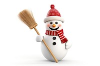 Christmas Snowman snowman broom christmas. AI generated Image by rawpixel.