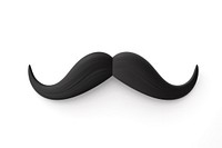 Black mustache white background simplicity moustache. AI generated Image by rawpixel.