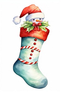 Christmas sock snowman gift representation. AI generated Image by rawpixel.