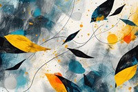 Birds backgrounds abstract painting. AI generated Image by rawpixel.