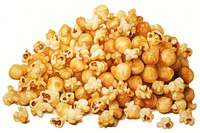 Caramel popcorn backgrounds snack food. AI generated Image by rawpixel.