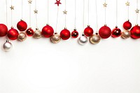 Christmas decorations border backgrounds white background illuminated. AI generated Image by rawpixel.