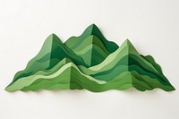 Green mountain origami paper art. AI generated Image by rawpixel.