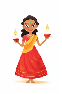 Diwali festival cartoon white background spirituality. 