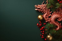 Christmas dragon representation chinese dragon. AI generated Image by rawpixel.
