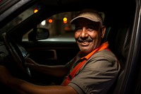 Friendly arab taxi driver vehicle driving adult. AI generated Image by rawpixel.
