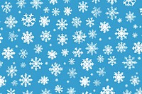 Snowflake backgrounds pattern blue. AI generated Image by rawpixel.