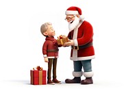 Santa claus christmas giving white background. AI generated Image by rawpixel.