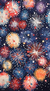 Fireworks pattern kaleidoscope celebration. AI generated Image by rawpixel.
