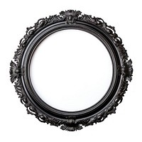 Circle black circle mirror frame. 