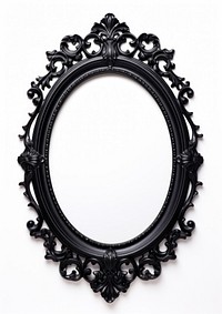 Oval black mirror photo oval. AI generated Image by rawpixel.