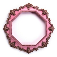 Pink Octagon design frame vintage jewelry photo pink. AI generated Image by rawpixel.