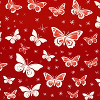 Butterfly chinese pattern backgrounds red blackboard. AI generated Image by rawpixel.