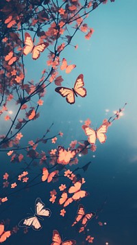 Butterfly aesthetic outdoors nature autumn. AI generated Image by rawpixel.